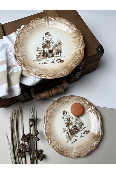 PORSER Fulya Pasta Takımı 22cm 6 kişilik 6 Parça FLY6PTPRS1063 - Resim 2