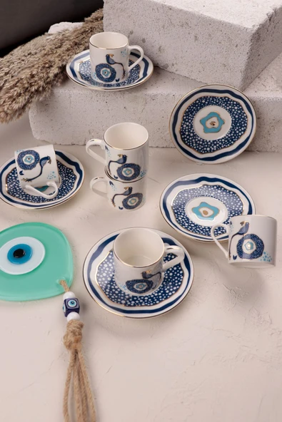 Porser Pavo 12 Parça Kahve Fincanı Seti - 3