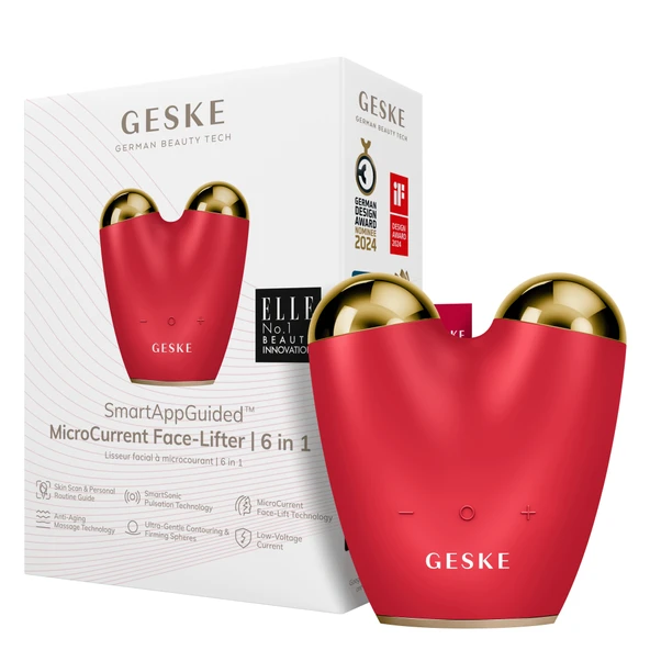 GESKE Titreşimli Mikro Akım Yaşlanma Karşıtı Yüz ve Vücut Sıkılaştırma Cihazı  MicroCurrent Face Lifter - 1