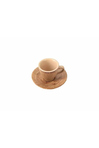 Porland Stoneware Nature Tabaklı Kahve Fincanı 75cc ürün görseli 1