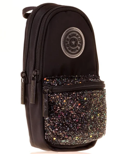 Kaukko Bright Junior Bag Kalem Çantası Taşlı Siyah K2718 - Resim 2