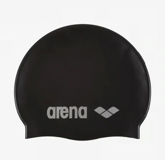 Arena Classic Silikon Yüzme Bone Siyah Gümüş