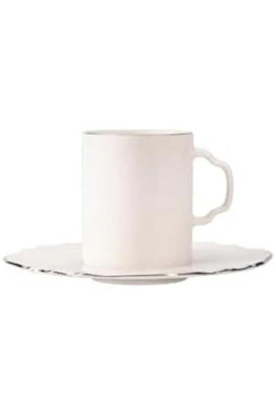 yenibagshop Tide Platin 4 Kişilik Kahve Takımı 80cc - 2