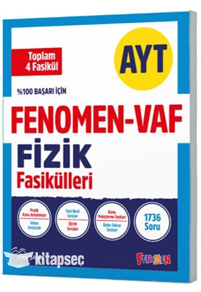 Fenomen Ayt Vaf Fizik Fasikül Seti (1-2-3-4. Fasikül) ürün görseli 1