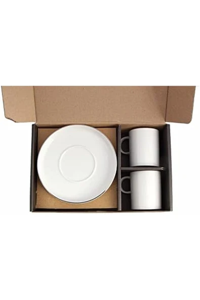 KDROĞLU MM Chopin Platin Kahve Takımı 4 Parça Drk 1114477 - Resim 2