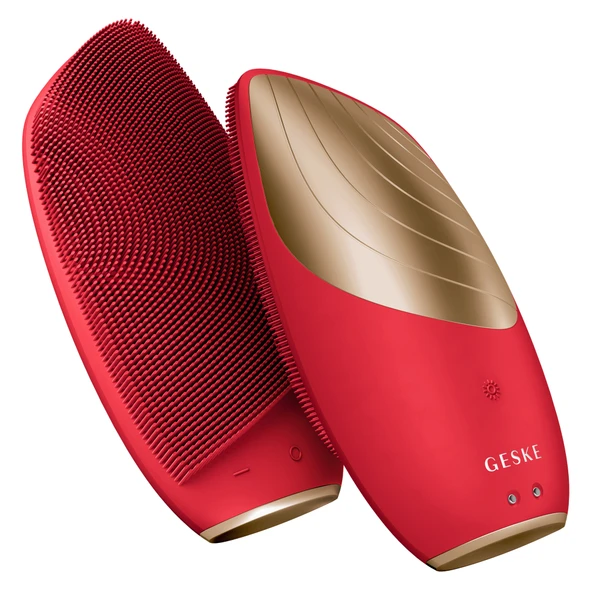 GESKE Titreşimli Yüz Temizleme ve Isılı Masaj Cihazı  Sonic Thermo Facial Brush - 2