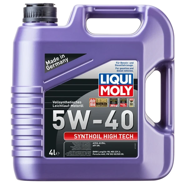 Liqui Moly Synthoil High Tech 5W40 4 Lt Motor Yağı (2194) ürün görseli 1