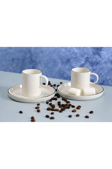 KDROĞLU MM Chopin Platin Kahve Takımı 4 Parça Drk 1114477 ürün görseli 1