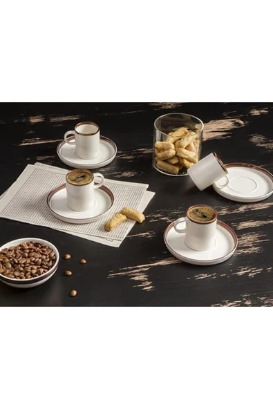 KDROĞLU KDROGLU Chopin Bakır 4 Kişilik Kahve Takımı 85cc New Desing 1109836 - 3