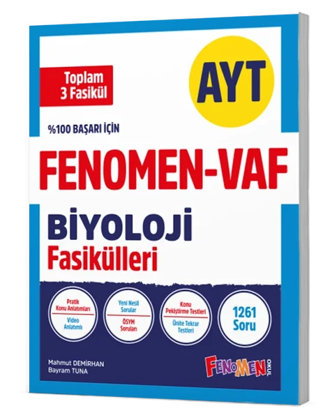 Fenomen Ayt Vaf Biyoloji Fasikül Seti (1-2-3. Fasikül)