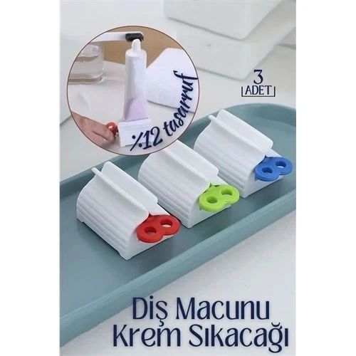 CEYLAN ADAM  Diş Macunu Krem Sıkacağı 3 lü Set Tuppo Design ürün görseli