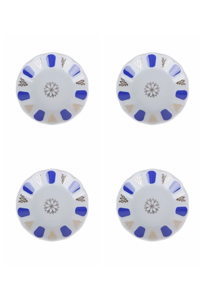 Porland Mavi Yaldız Çay Tabağı 11cm 4 lü 04POR005232 ürün görseli 1