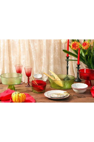 Porland Magnalia Kırmızı Kase 16cm - Resim 4