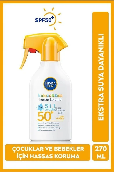 Nivea Bebek ve Çocuklar için Güneş Spreyi Spf50 270 Ml