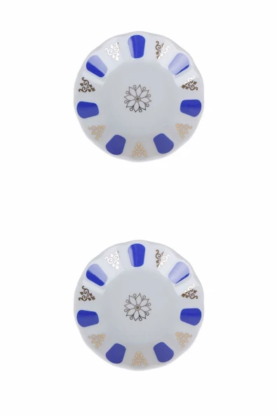 Porland Mavi Yaldız Çay Tabağı 11cm 2 li 04POR005232