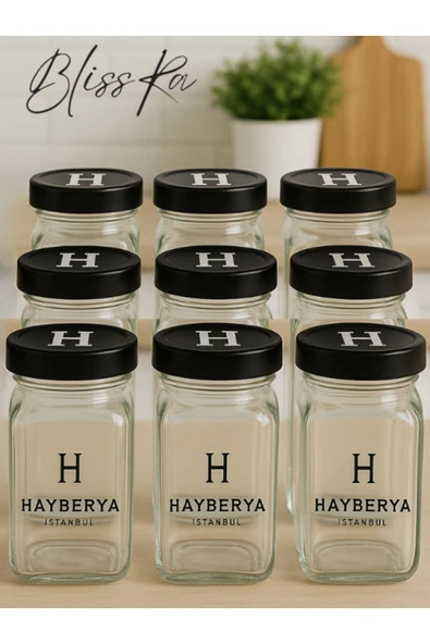 Blissra 9'lı Kavanoz 350ml - Reçellik Kavanoz - 1