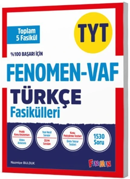 Fenomen Tyt Vaf Türkçe Fasikül Seti (1-2-3-4-5. Fasikül)