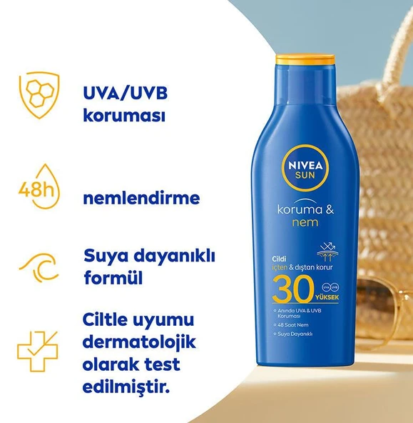 Nivea Koruma Ve Nemlendirici Güneş Koruyucu Vücut Losyonu Spf30 200 Ml - 2