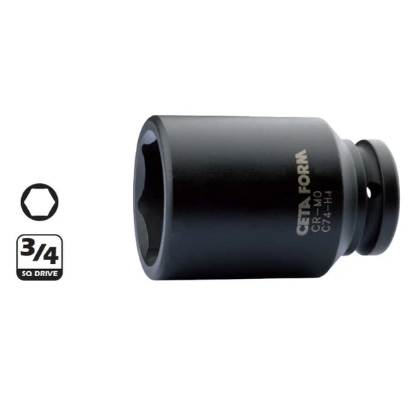 Ceta Form C74-H30 30Mm 3/4” 6 Köşe Derin Havalı Lokma Anahtar - C74-H30 ürün görseli