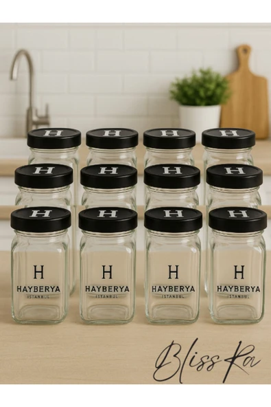 Blissra 12'li Kavanoz 350ml - Reçellik Kavanoz - 1