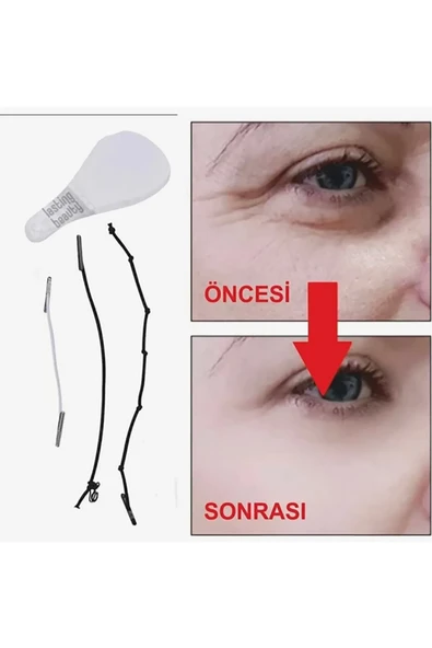 Lastikli Yüz Kaş Göz Boyun Gerdirme Bantları (40 Adet) - Resim 4