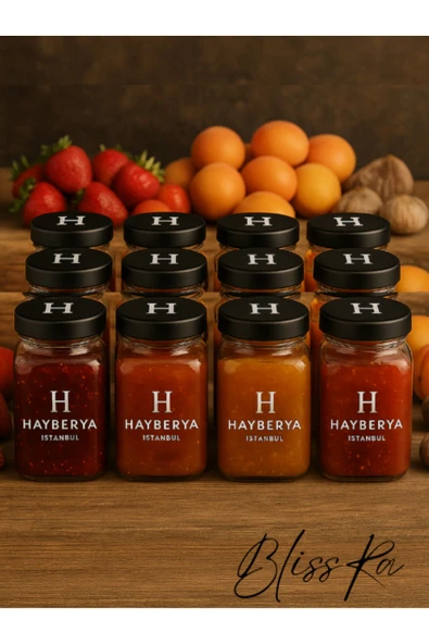 Blissra 9'lı Kavanoz 350ml - Reçellik Kavanoz - 3