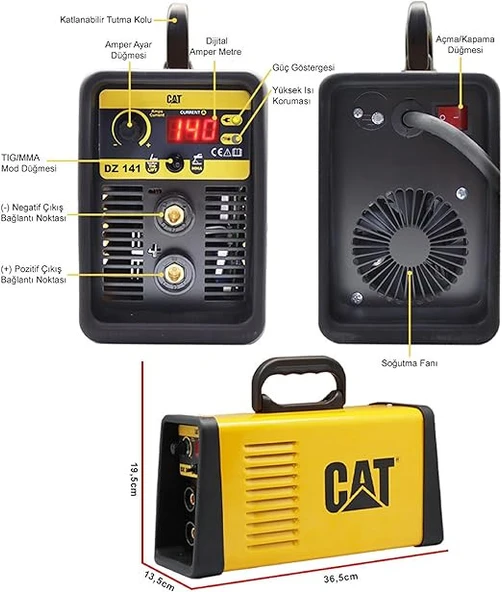 Cat DZ141 140 Ah Çanta Tipi İnverter Kaynak Makinesi - 2
