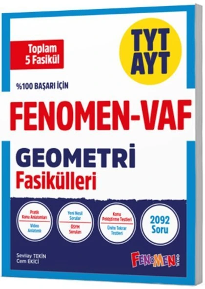 Fenomen Tyt-Ayt Vaf Geometri Fasikül Seti (1-2-3-4-5. Fasikül) ürün görseli