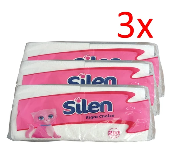 Silen 200'lü Peçete (3 Adet) ürün görseli 1
