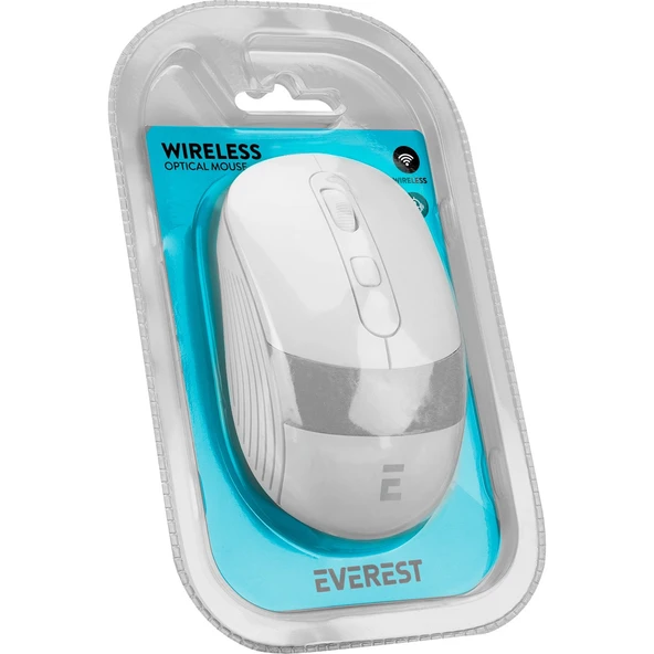 Sm-18 USB Beyaz-Gri 2.4ghz Optik 800/1200/1600 Dpi Kablosuz Mouse - Resim 7