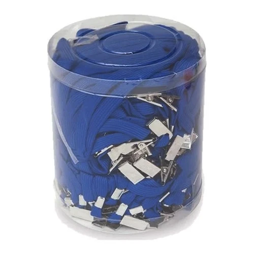 İnox Yaka Kartı İpi Mavi - 10 adet ürün görseli