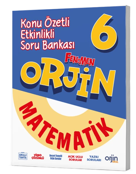 Orjin 6. Sınıf Matematik Konu Özetli Soru Bankası ürün görseli