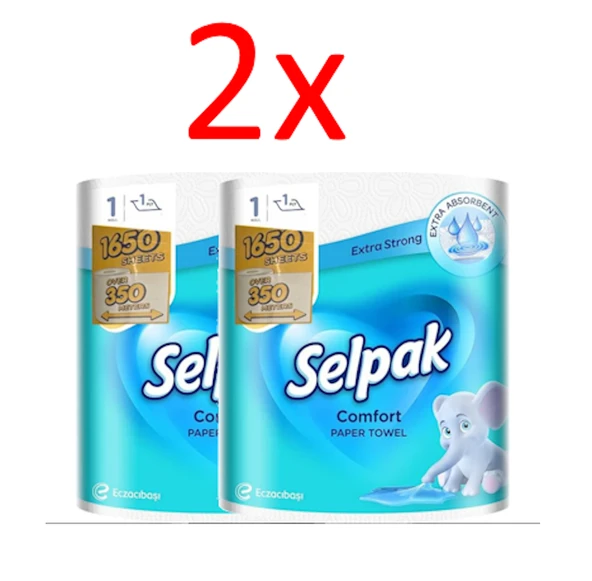Selpak Dev Rulo Havlu Kağıt (2 Adet) - 1