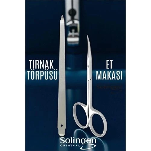 CEYLAN ADAM  Tırnak Eti Makası Kavisli ve Profesyonel Çelik Törpü SETİ ürün görseli 1