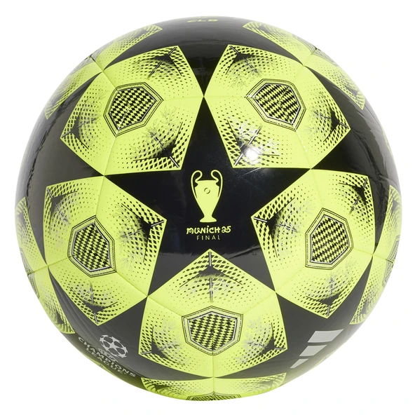 Adidas UEFA 2025 Şampiyonlar Ligi Futbol Topu NEON SARI-SİYAH UEFA 2025 Champions League Club Soccer Ball - Resim 2