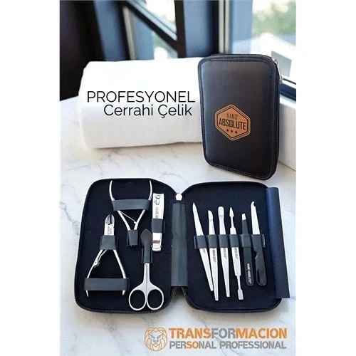CEYLAN ADAM  Manikür Pedikür Seti Profesyonel 304 Cerrahi Paslanmaz Çelik