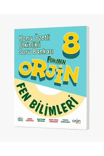 Orjin 8. Sınıf Fen Bilimleri Konu Özetli Soru Bankası ürün görseli