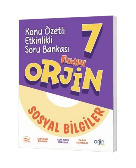 Orjin 7. Sınıf Sosyal Bilgiler Konu Özetli Soru Bankası ürün görseli 1