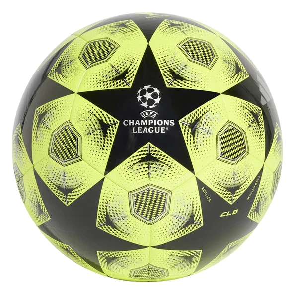Adidas UEFA 2025 Şampiyonlar Ligi Futbol Topu NEON SARI-SİYAH UEFA 2025 Champions League Club Soccer Ball ürün görseli