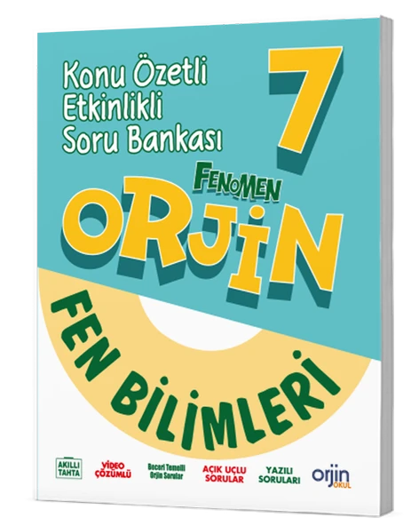 Orjin 7. Sınıf Fen Bilimleri Konu Özetli Soru Bankası ürün görseli 1