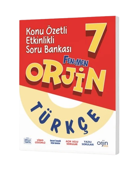 Orjin 7. Sınıf Türkçe Konu Özetli Soru Bankası ürün görseli 1