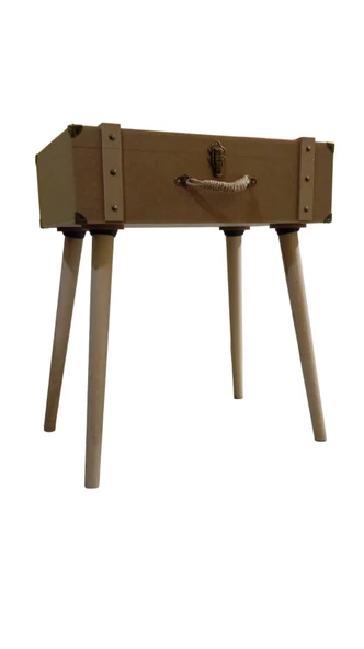 MDF Dekoratif Bavul Sehpa