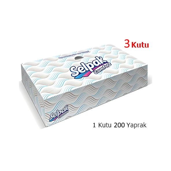Selpak Tut Çek Peçete 200 Yaprak (3 Adet)
