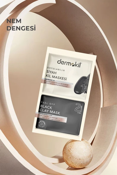 DERMOKİL SOYULABİLİR SİYAH MASKE 2'Lİ 7,5 ML - Resim 2
