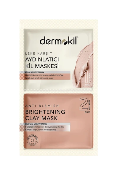DERMOKİL LEKE KARŞITI AYDINLATICI MASKE 2 X 7.5 ML ürün görseli 1