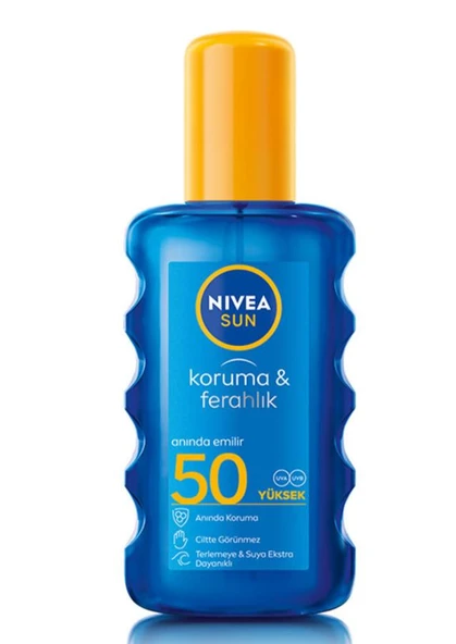 Nivea Koruma Ve Ferahlık Güneş Koruyucu Transparan Vücut Spreyi Spf50+ 200 Ml