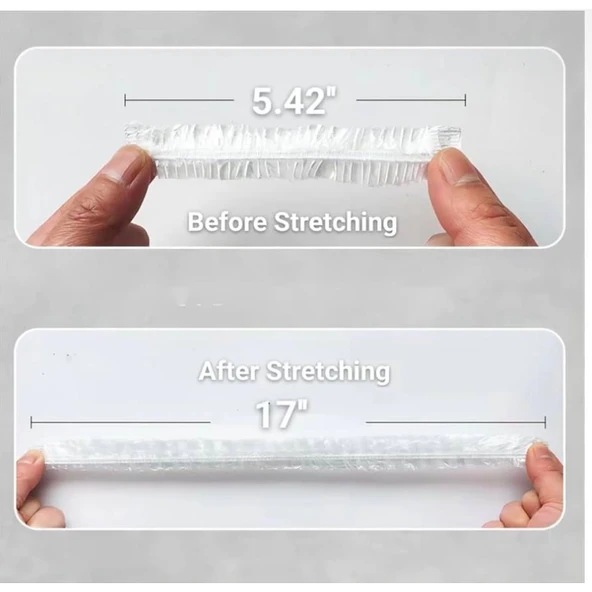 Lastikli Tencere Ve Tabak Bonesi 100 Adet (20cm) - 2