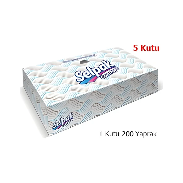 Selpak Tut Çek Peçete 200 Yaprak (5 Adet) ürün görseli 1
