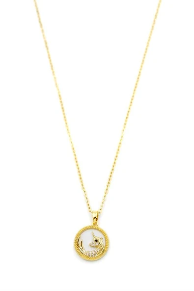 Unicorn Kolye - 14K Altın - 2