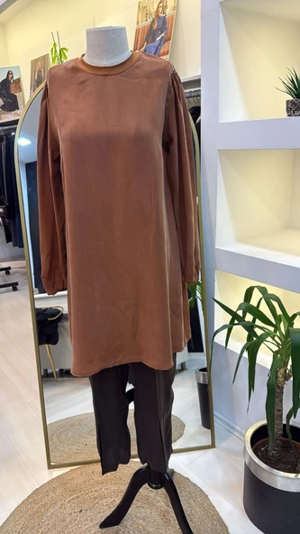 MİSSWHENCE İpek Tunik 37025 oranj ürün görseli 1